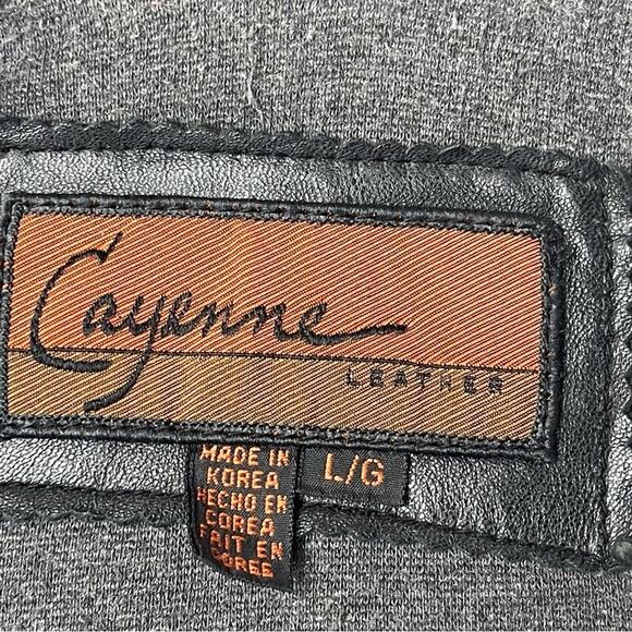 Cayenne Men’s Hooded Soft Leather Bomber Jacket Coat, Black, Street Style, L - Picture 8 of 11